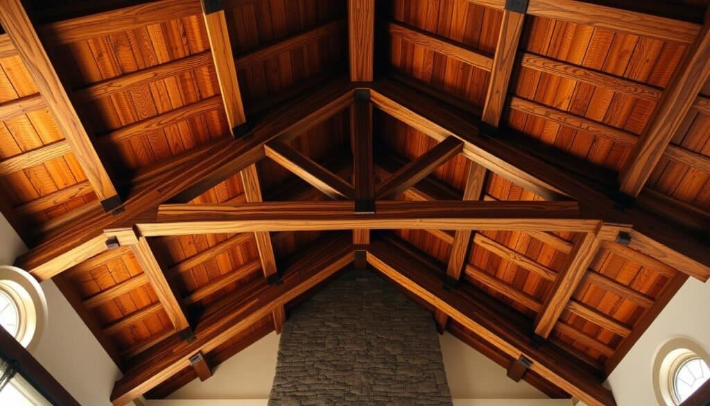 wooden ceiling features