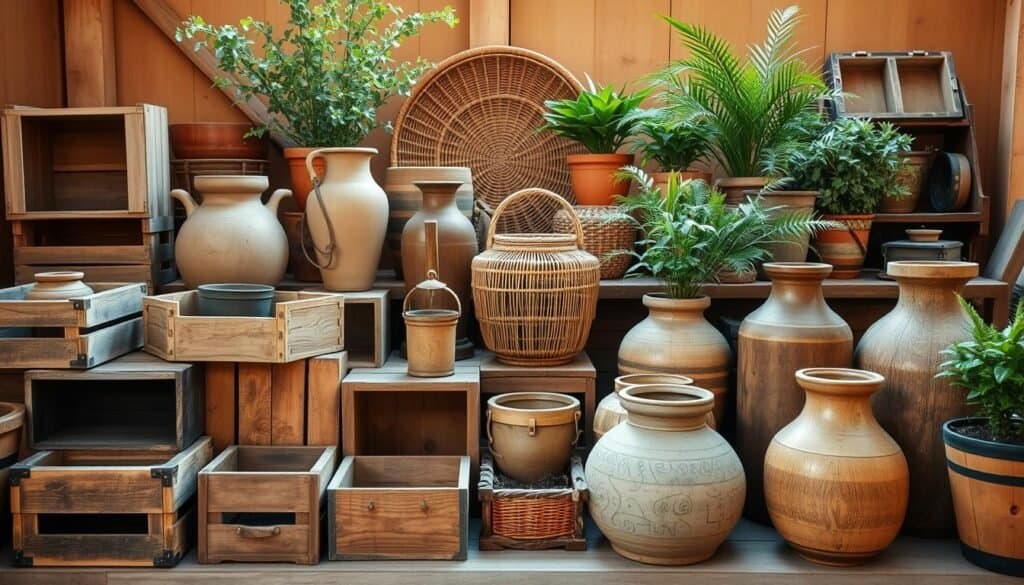 wooden containers