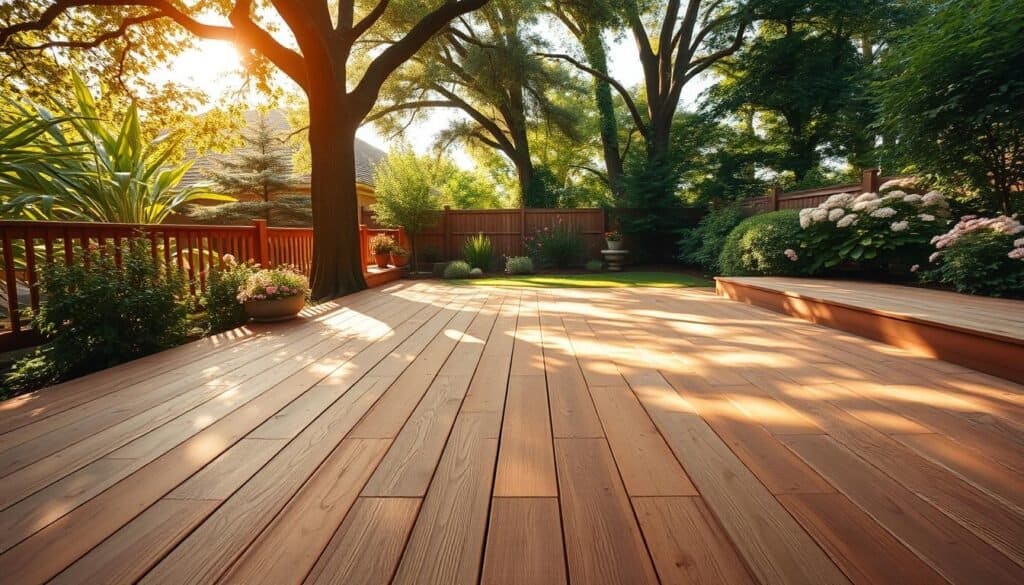 wooden deck
