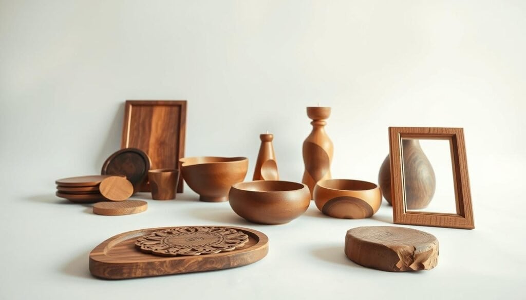 wooden decor accents