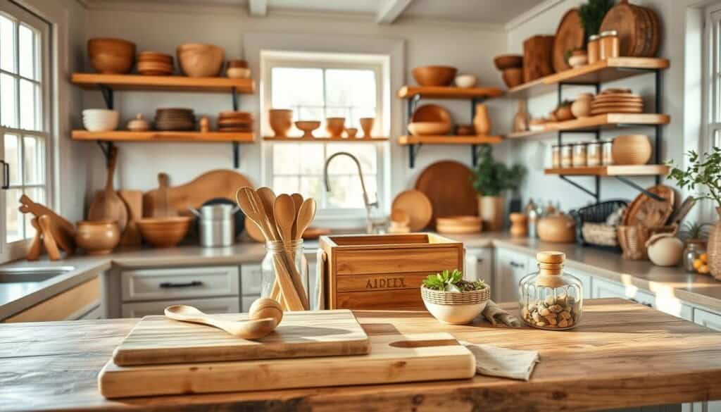 wooden kitchen accessories