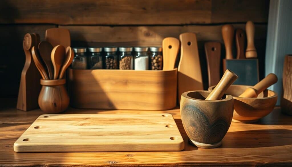 wooden kitchen essentials