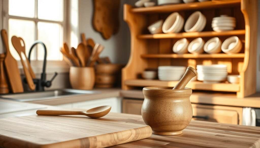 wooden kitchen essentials