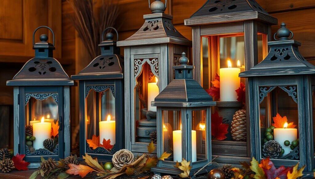 wooden lanterns
