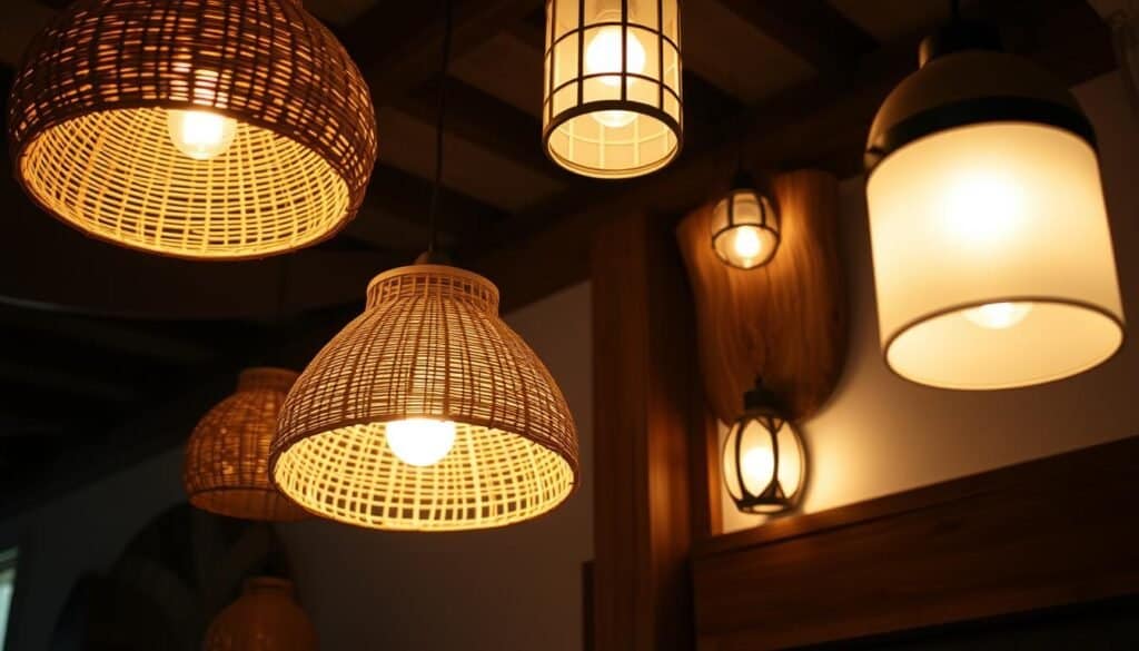 wooden light fixtures