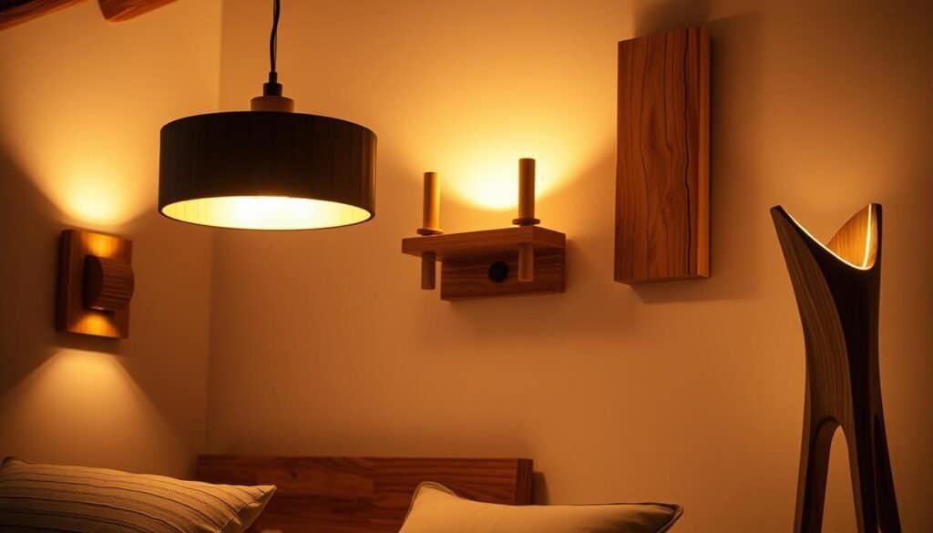 wooden lighting fixtures