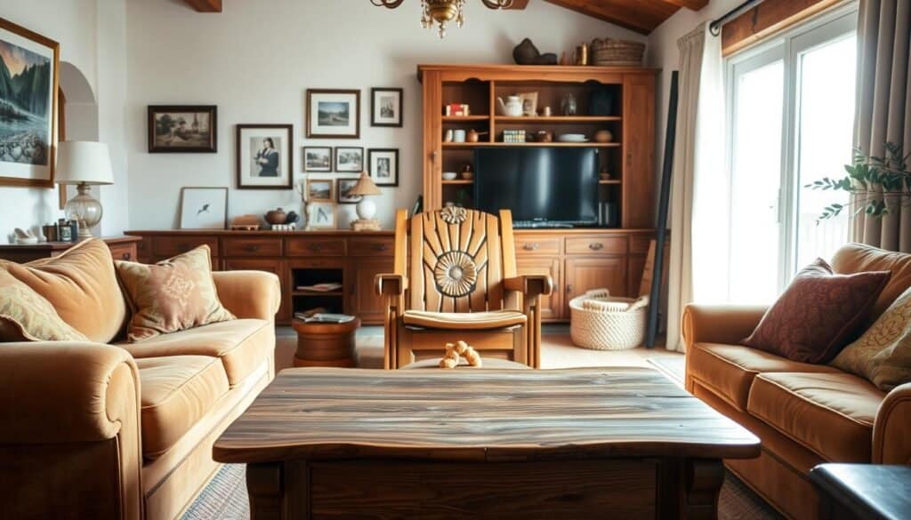 wooden living room furniture