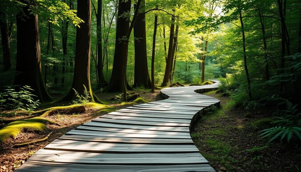 wooden pathway