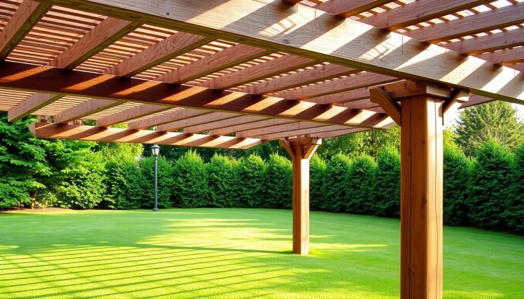 wooden pergola