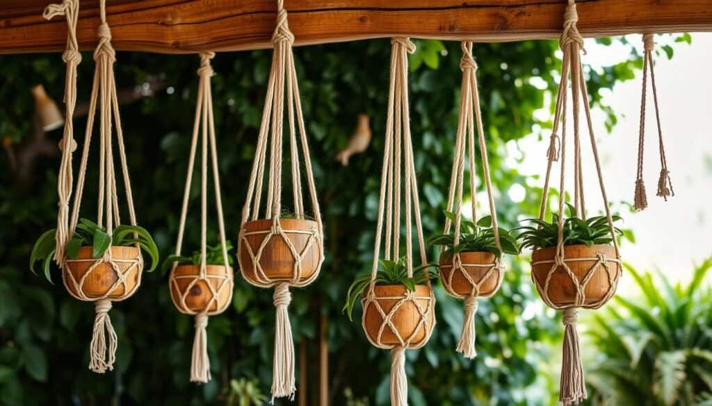 wooden plant hangers