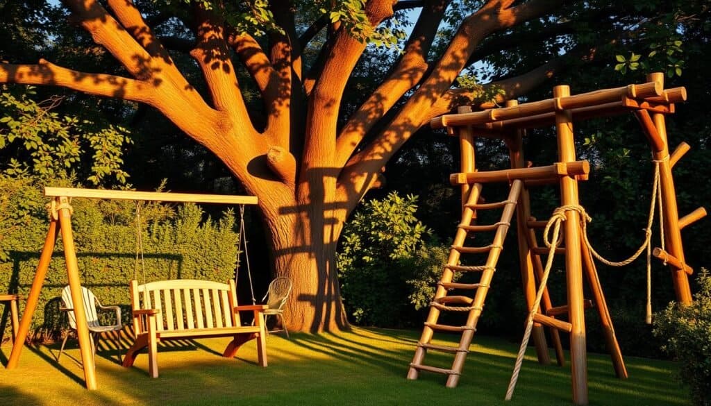 wooden play structures