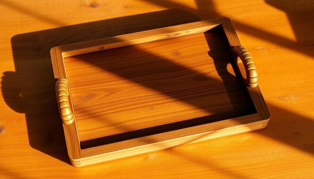 wooden serving tray