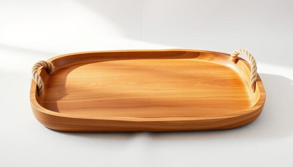 wooden serving tray