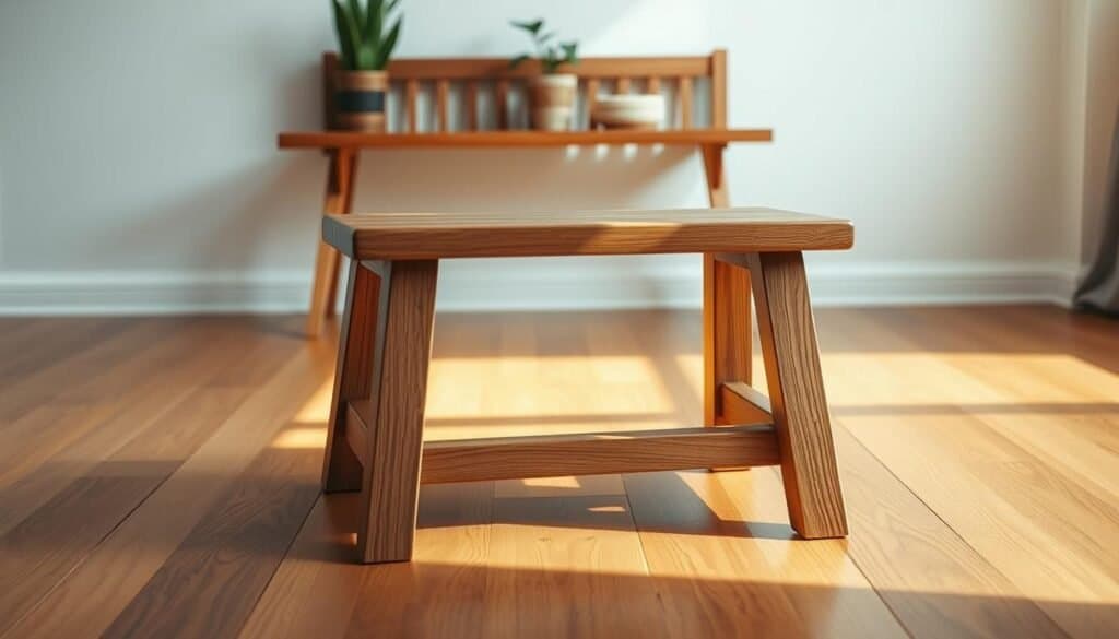 wooden step stool