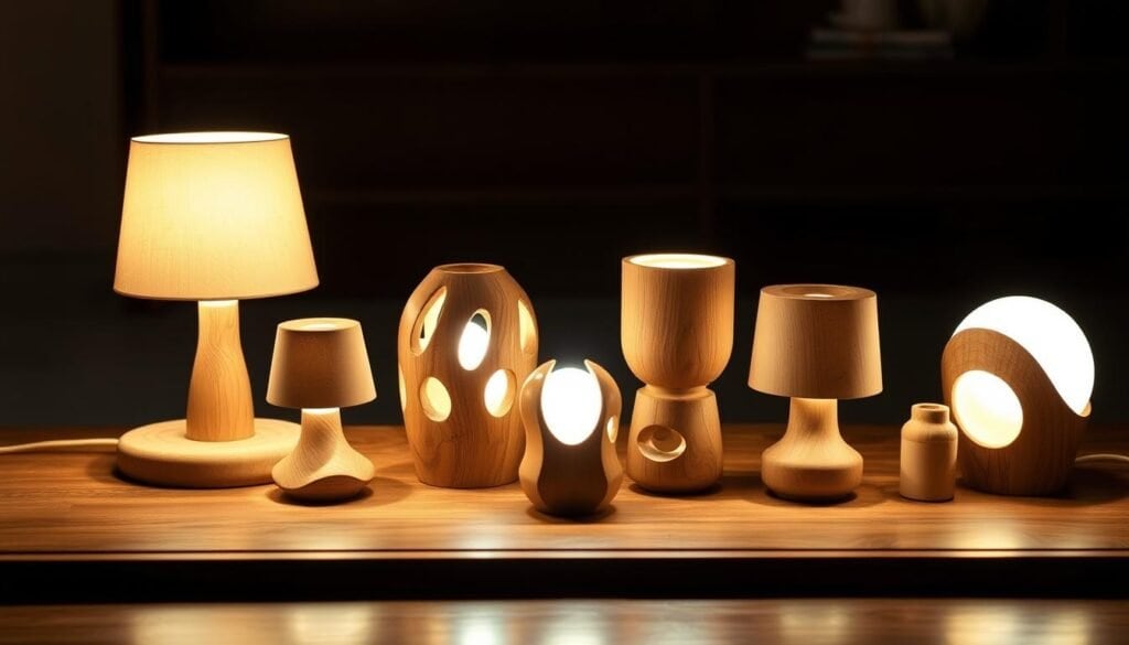 wooden table lamps