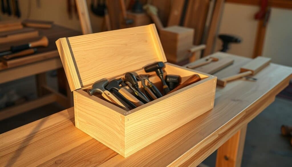 wooden toolbox construction
