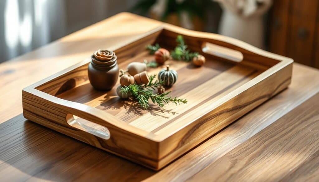 wooden tray