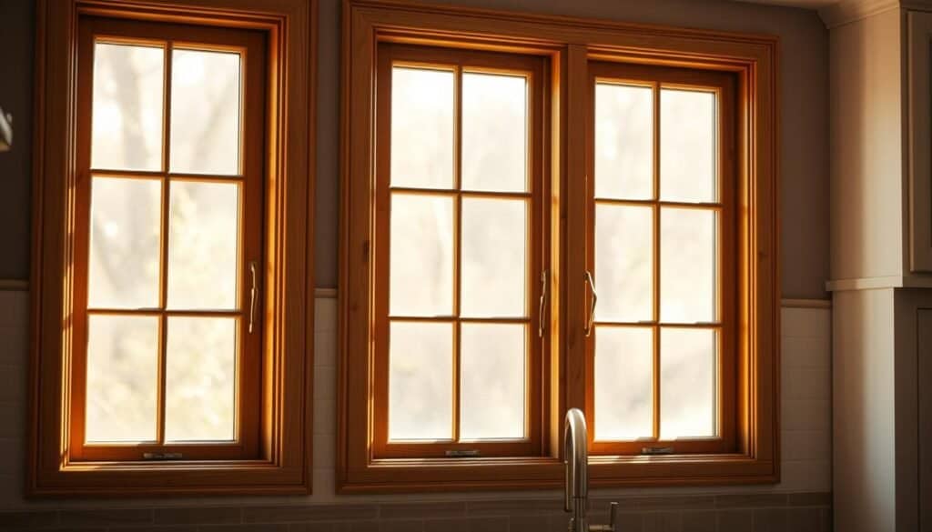 wooden window frames