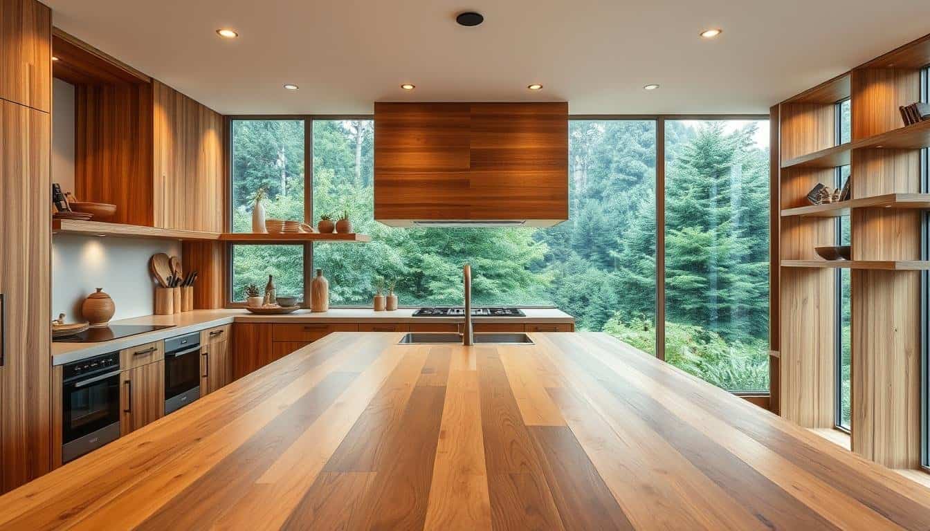 Cooking feels boring lately? Let’s warm up your kitchen with natural wood accent