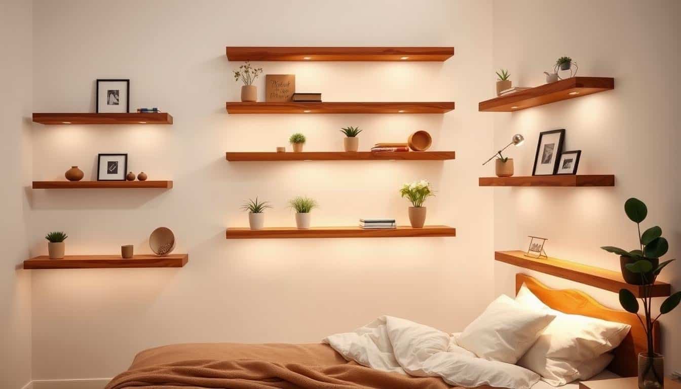 Floating Wood Ledges That Make Small Rooms Feel Bigger