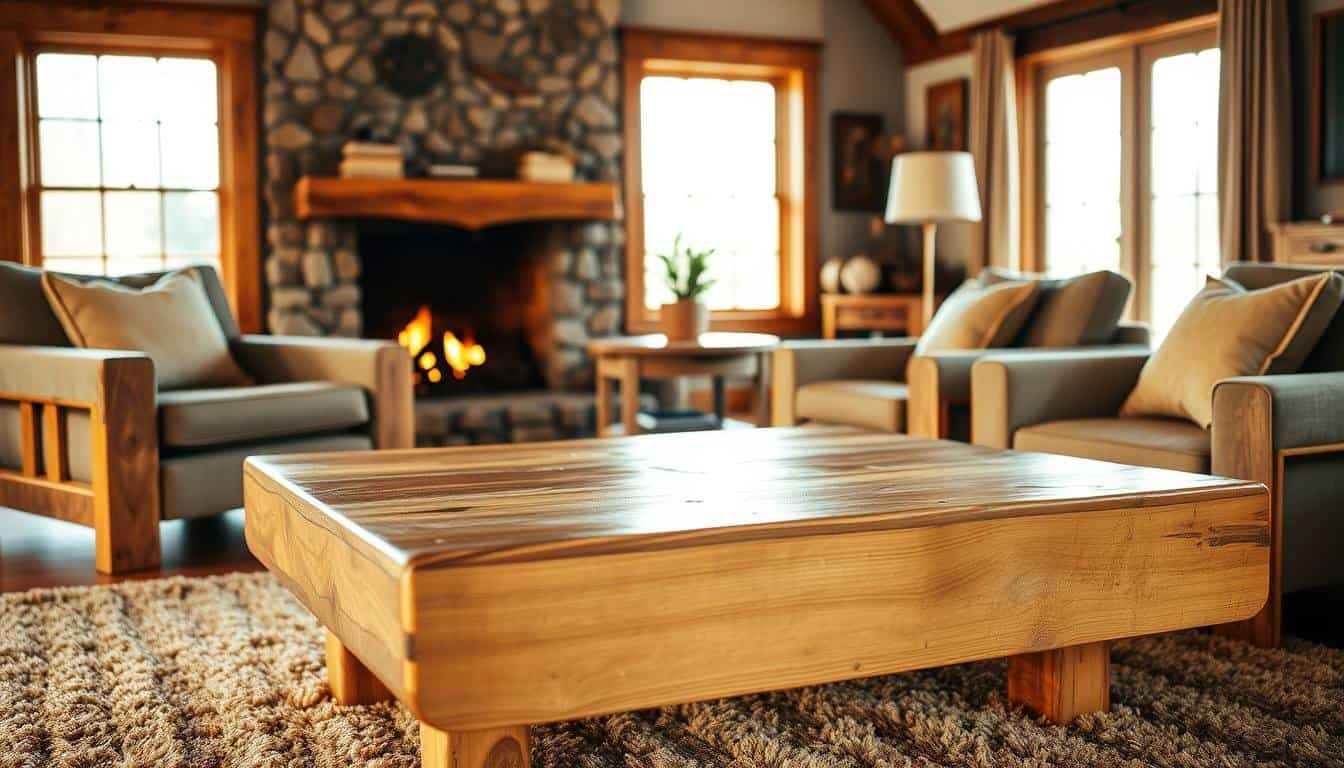 Living Room Feeling Cold Today? Try Bringing In Something Wooden
