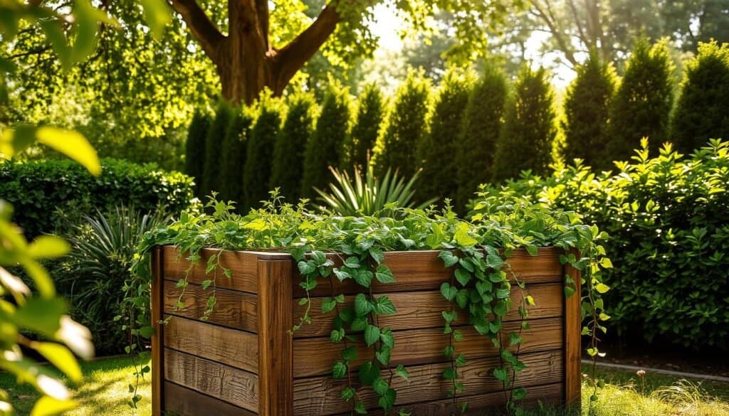 wood and plants