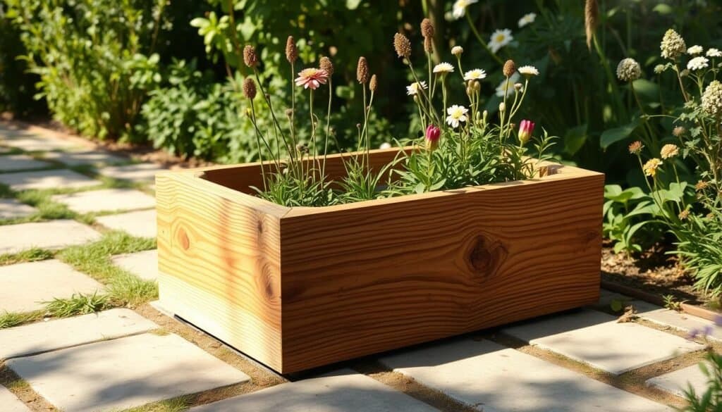 wooden planter boxes