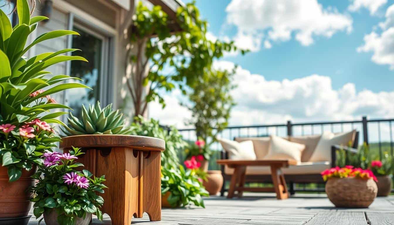 Craving Fresh Air Today? Try Adding a Small Wooden Accent to Your Outdoor Space