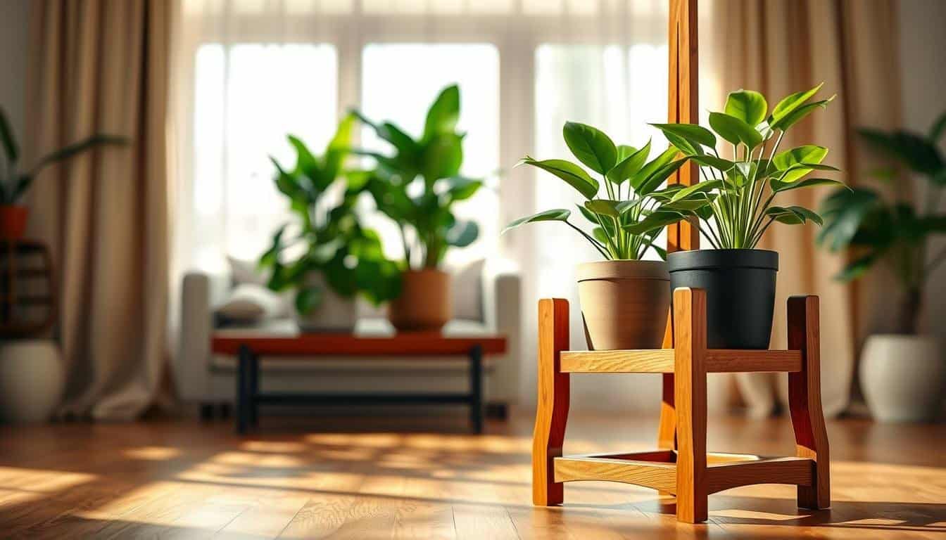 Plant Displays Using Wood