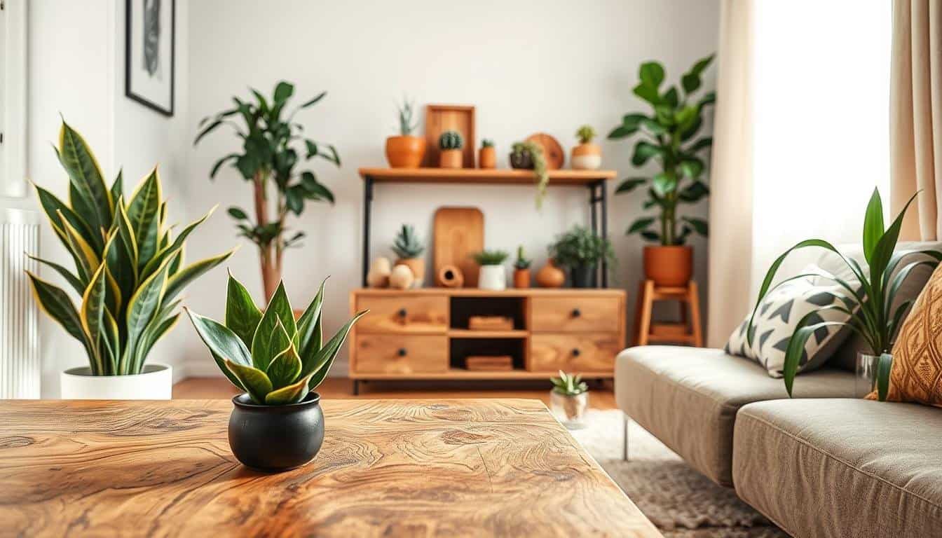 Wood and Plant Ideas for Small Indoor Spaces
