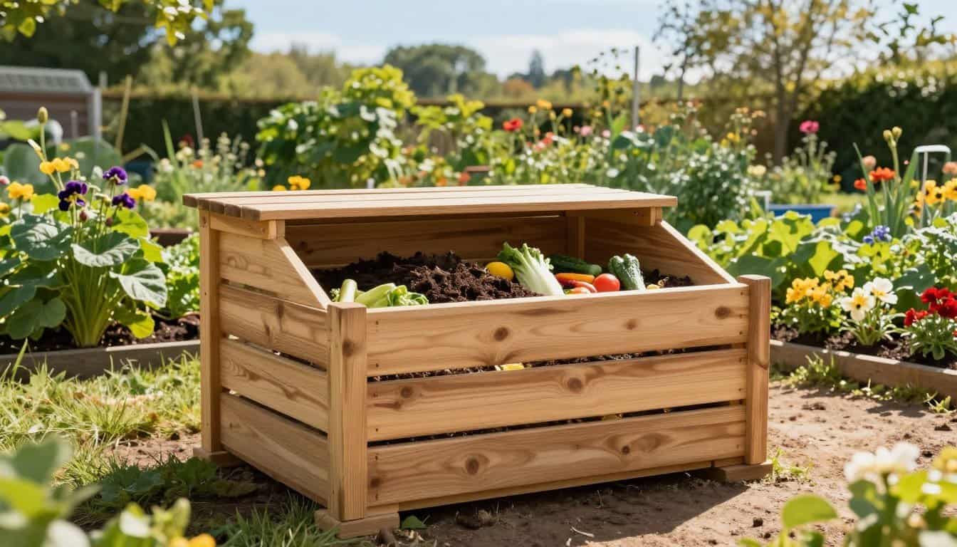 A Backyard Compost Bin Can Be Both Practical and Attractive