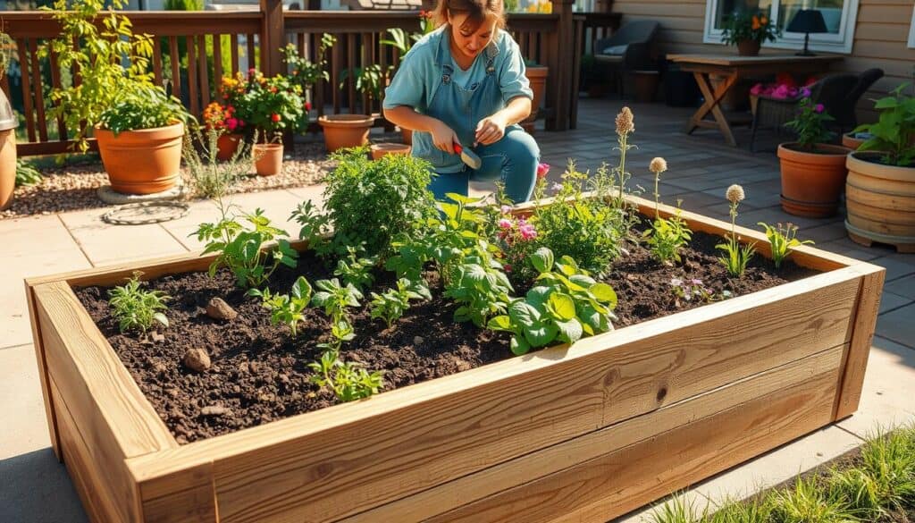 How to Build a Raised Bed Garden on a Concrete Patio or Deck