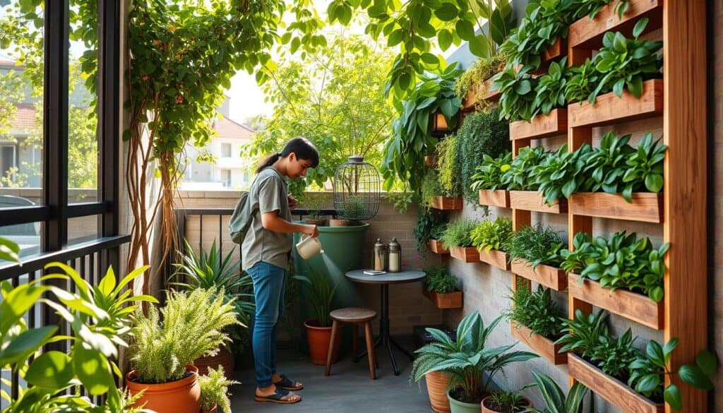 How to Build a Vertical Garden Wall on a Small Patio or Balcony