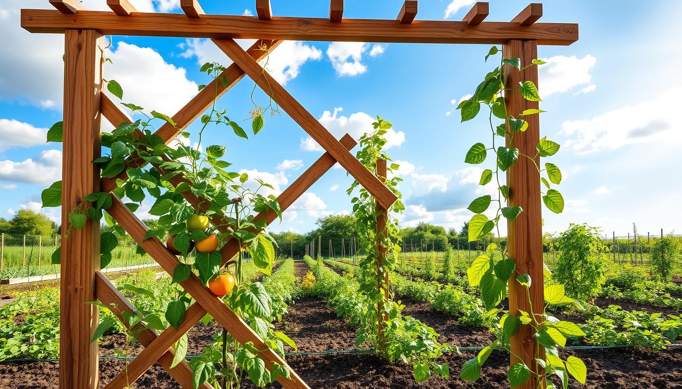 How to Build a Wood Garden Trellis for Climbing Vegetables for Under $25