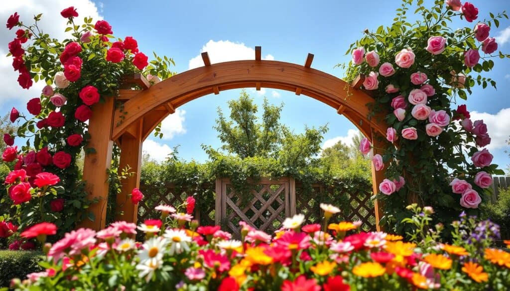 How to Build a Wooden Garden Arch for Climbing Roses or Vines
