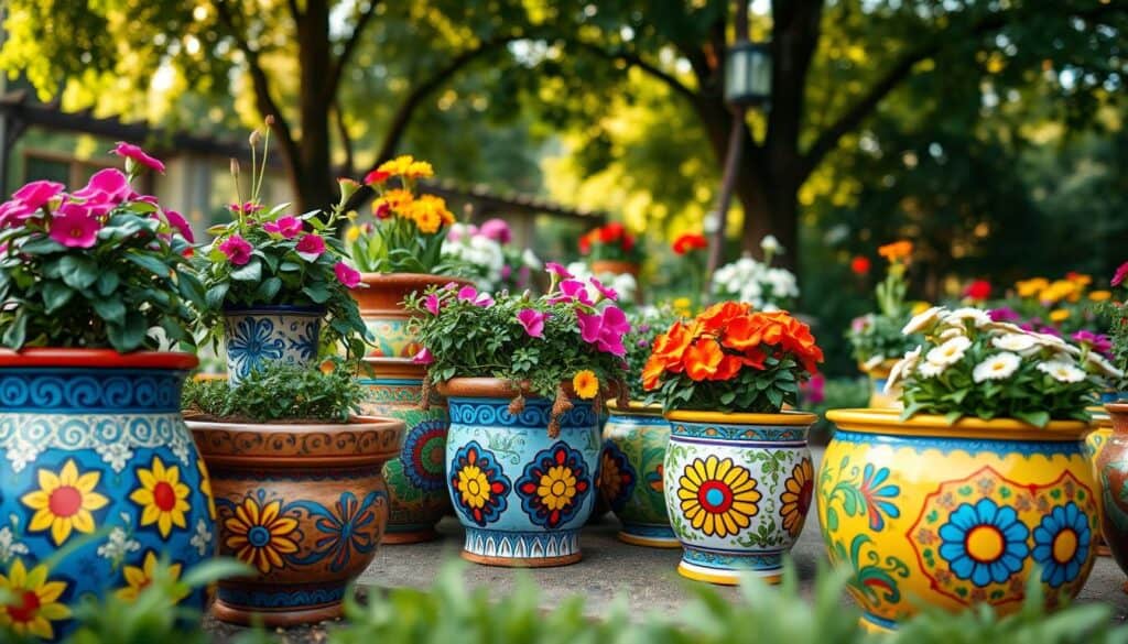 How to Use Painted Pots and Planters to Add Color to Any Garden