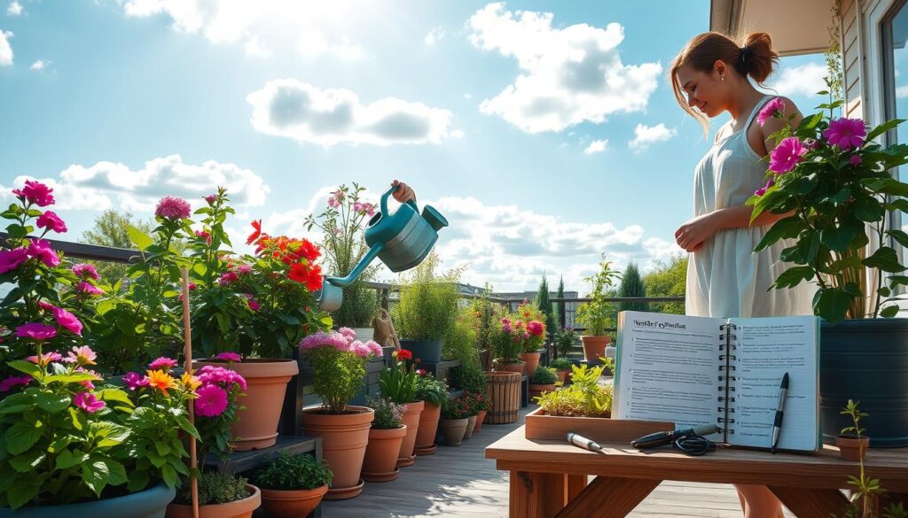 How to Water a Container Garden So Plants Never Dry Out in Summer