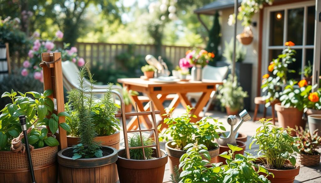 easy diy herb garden outdoor
