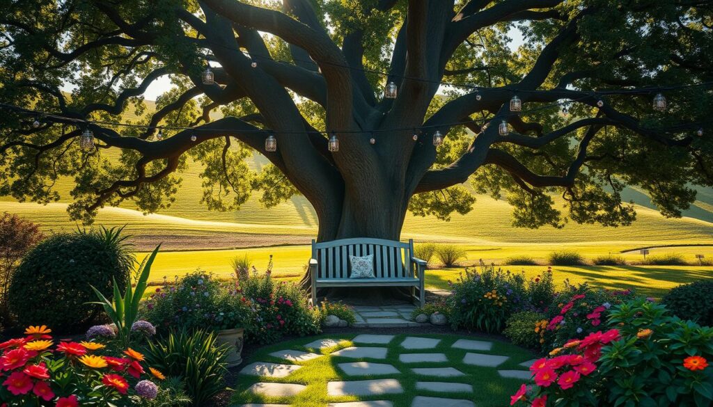 garden around tree ideas